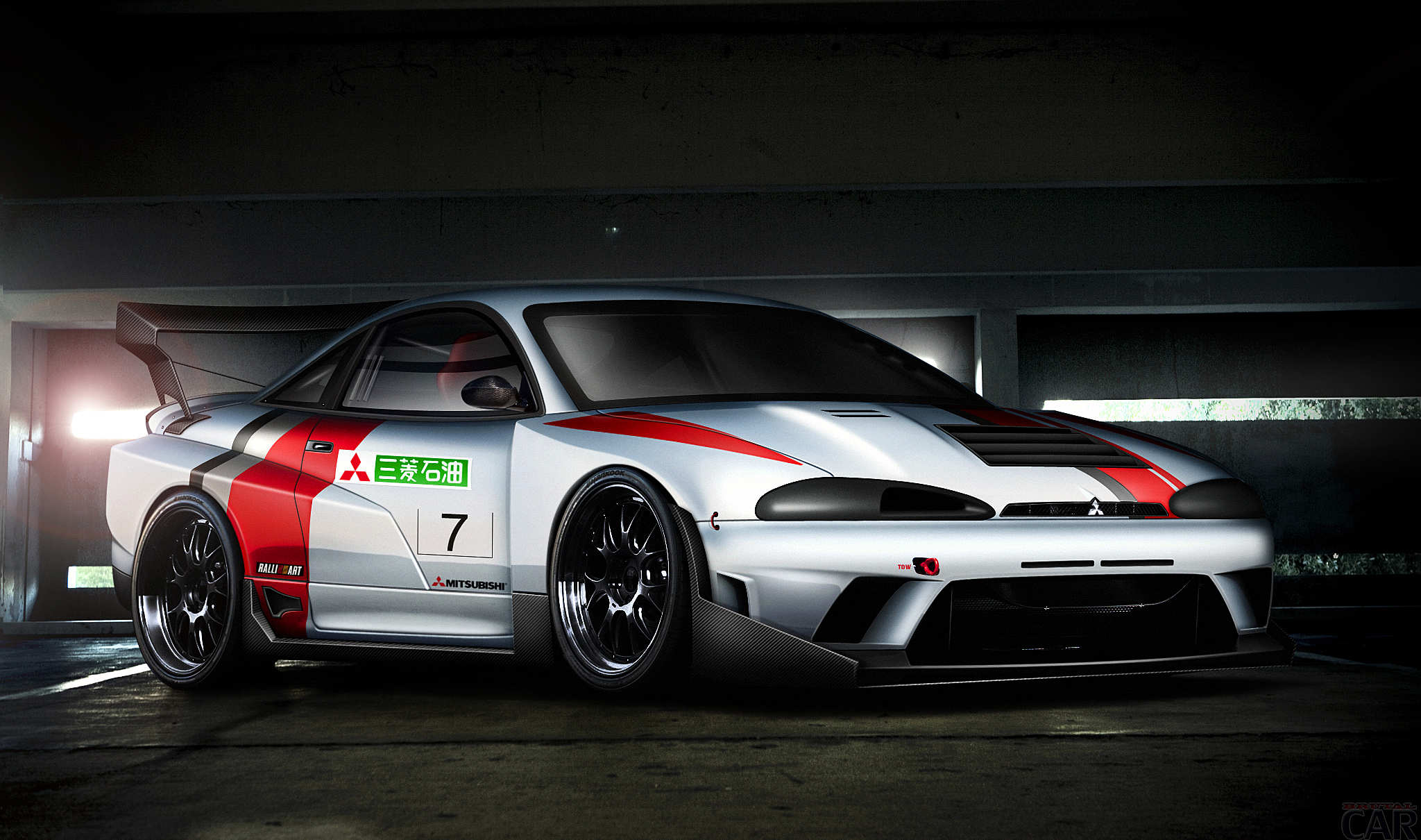 Racing Mitsubishi Eclipse. Download free HD pictures coolest cars.