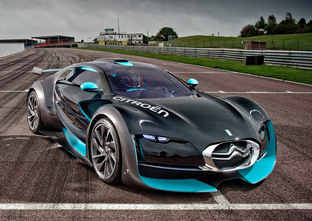 Citroen Survolt concept car with a new compelling and memorable view, similar to the car of the future.
