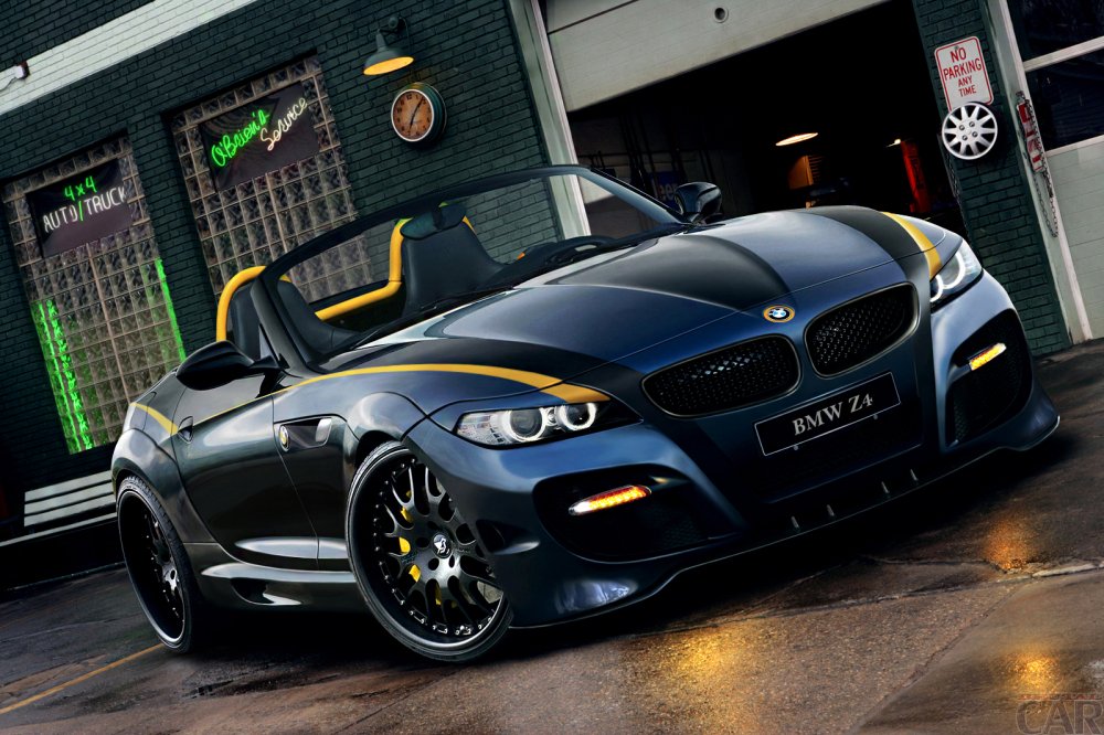 Modello di auto foto di alta qualità con brillante e raffinata carriola BMW Z4 Roadster.
