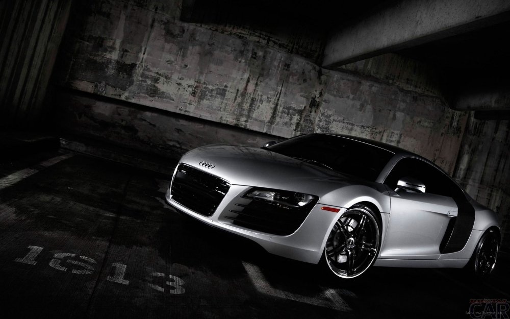 Wallpaper with a delicious blended car Audi R8 Coupe 5.2 FSI Quattro