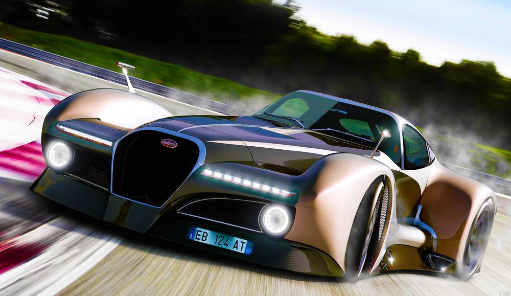 2017 fonds d'écran Bugatti.