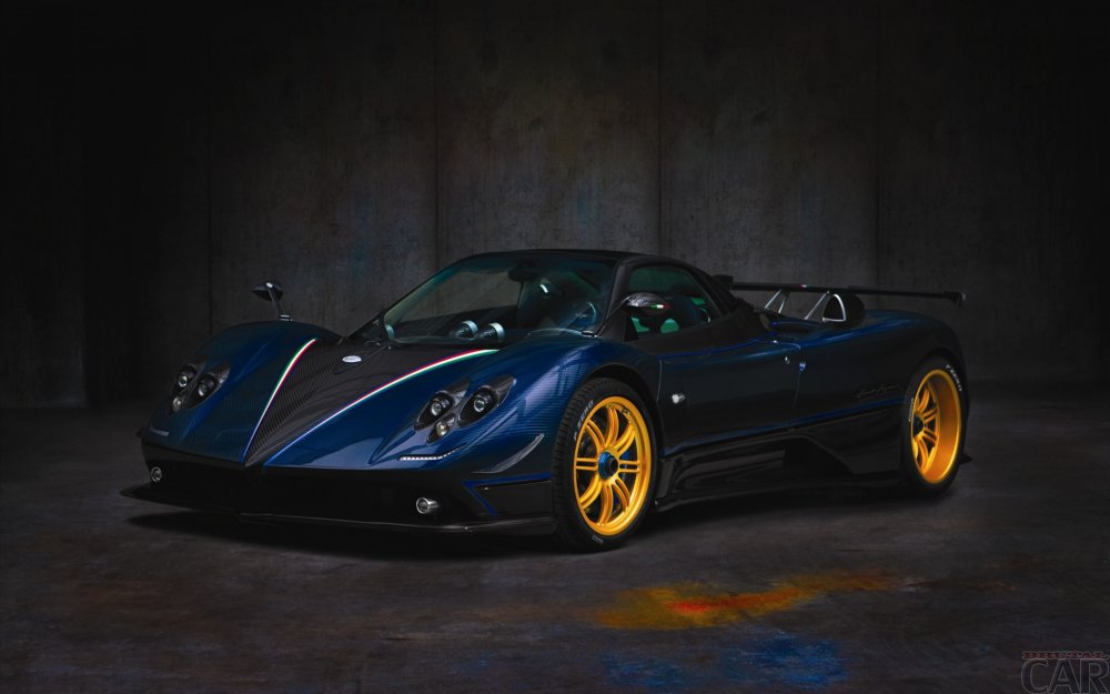 Wallpaper with a strong luxury car Pagani Zonda C12 R Roadster