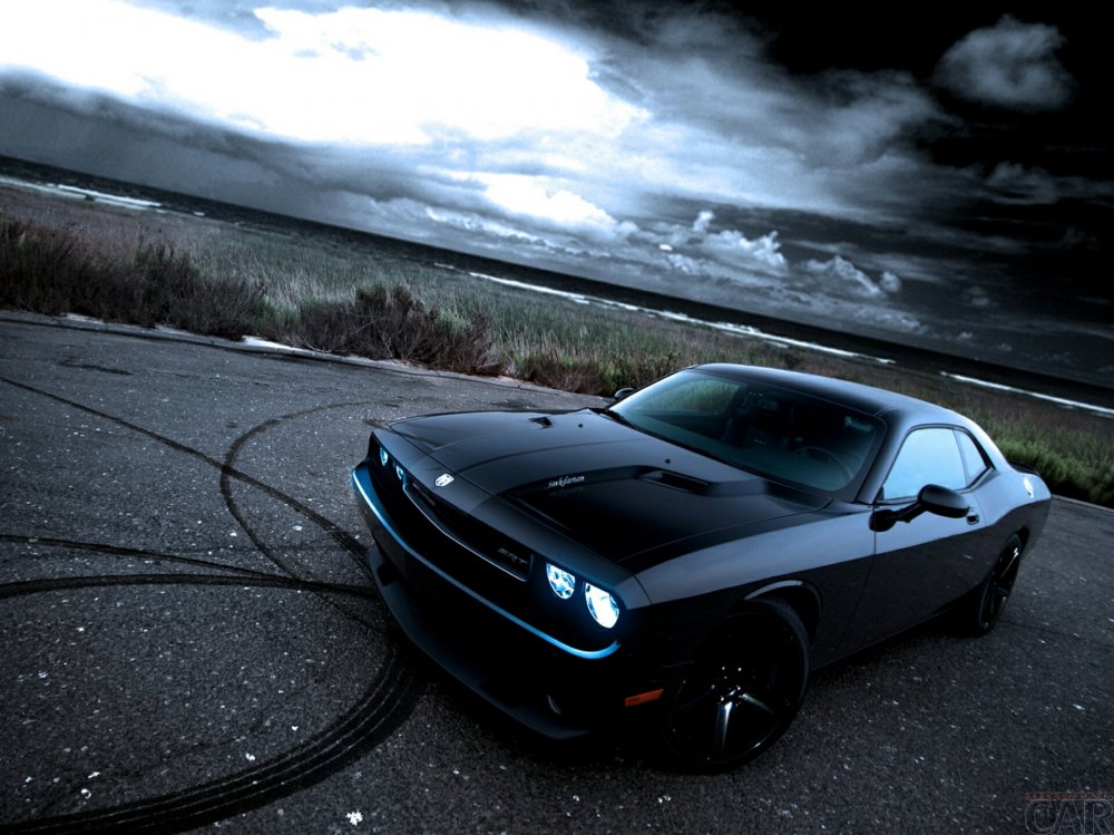Foto inflado muscle car Dodge Challenger