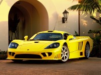 Saleen s7 sports car in yellow version