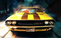 Download the image to your desktop machine with a powerful stinging Dodge Challenger RT (1970).