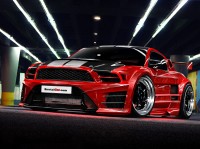 Ajuste olhar foto Auto luxuosos carros super rápido vermelhas.