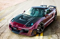 Beautiful car photo with a turbocharged and tuned Honda NSX-R.