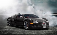 Auto costose. Foto di splendida e lussuosa Bugatti Veyron.