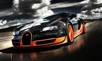 Das Foto ist sehr schnell und effizient Maschine Bugatti Veyron