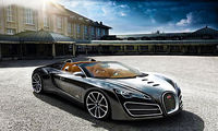 Bugatti Ettore Grand Sport-Konzept-Hintergrund.