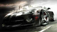Wallpapers with tearing roaring car Dodge Viper