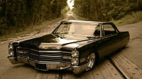 Değerli dikkat çekici araba Cadillac DeVille ile Duvar Kağıtları