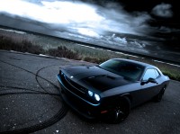 Foto gonfiato muscle car Dodge Challenger